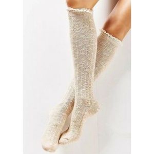 Set of 3 UO Crochet Lace-Cuff Knee Socks -  NWOT